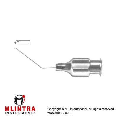 Alio Lasik Irrigation Cannula With One Front an Two Side ports Stainless Steel, Gauge 23